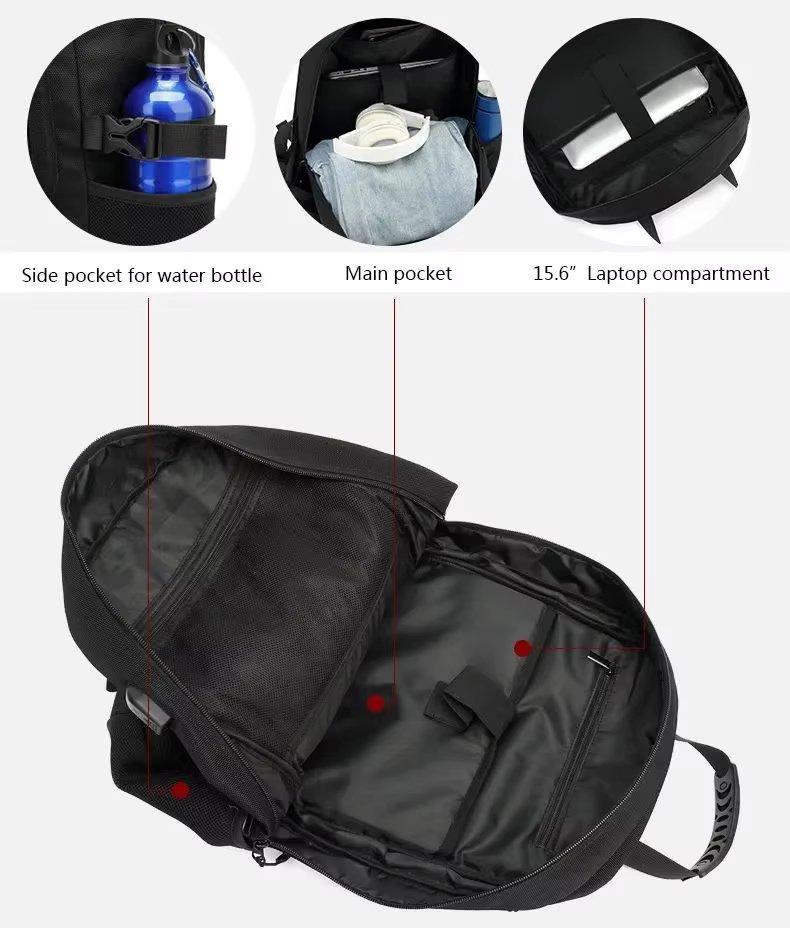 Anti-Theft Water-Resistant Large Capacity Expandable Travel Polyester Laptop Backpack product detail