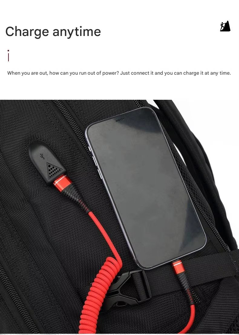 Anti-Theft Water-Resistant Large Capacity Expandable Travel Polyester Laptop Backpack product detail