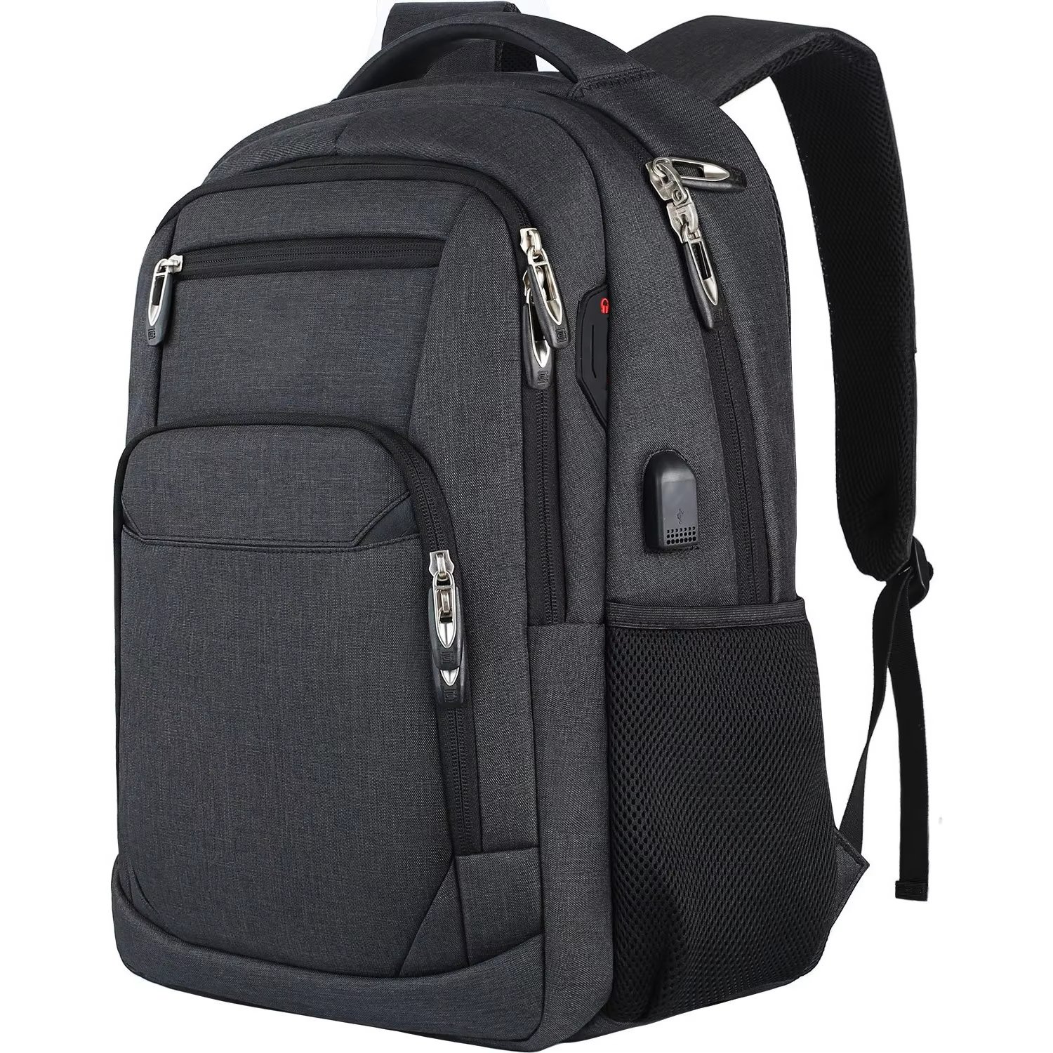 Anti-Theft Water-Resistant USB Slim Business Oxford Laptop Backpack product detail