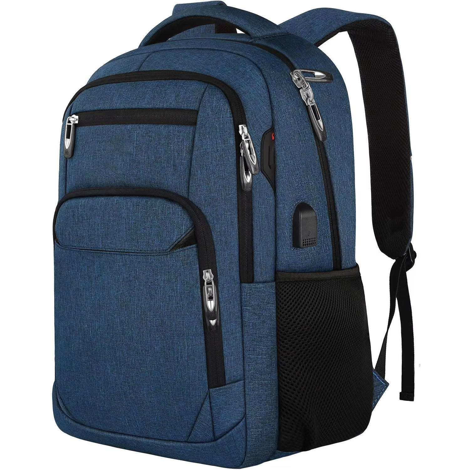 Anti-Theft Water-Resistant USB Slim Business Oxford Laptop Backpack product detail