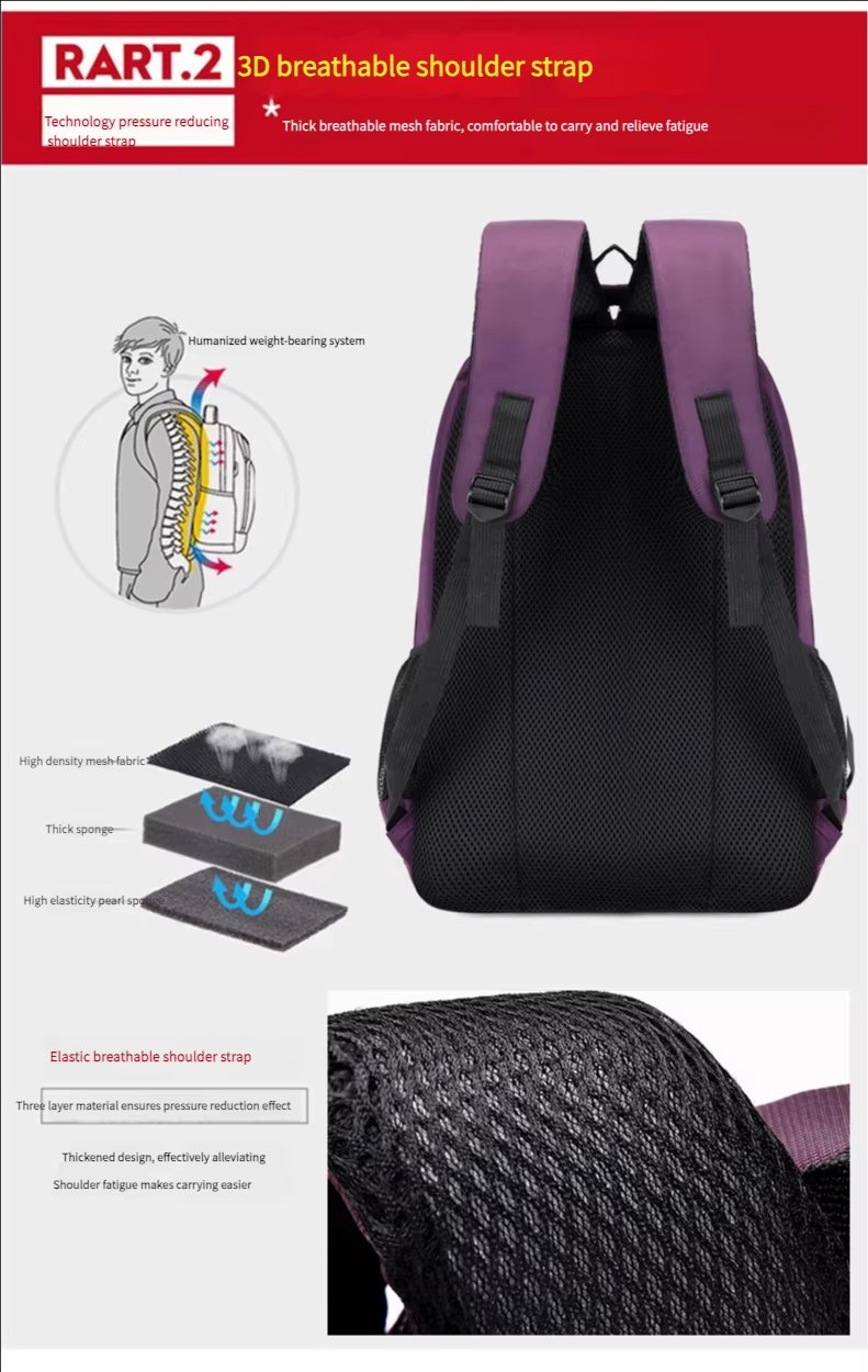 Water-Resistant Large Capacity Modern Business Travel Oxford Laptop Backpack product detail