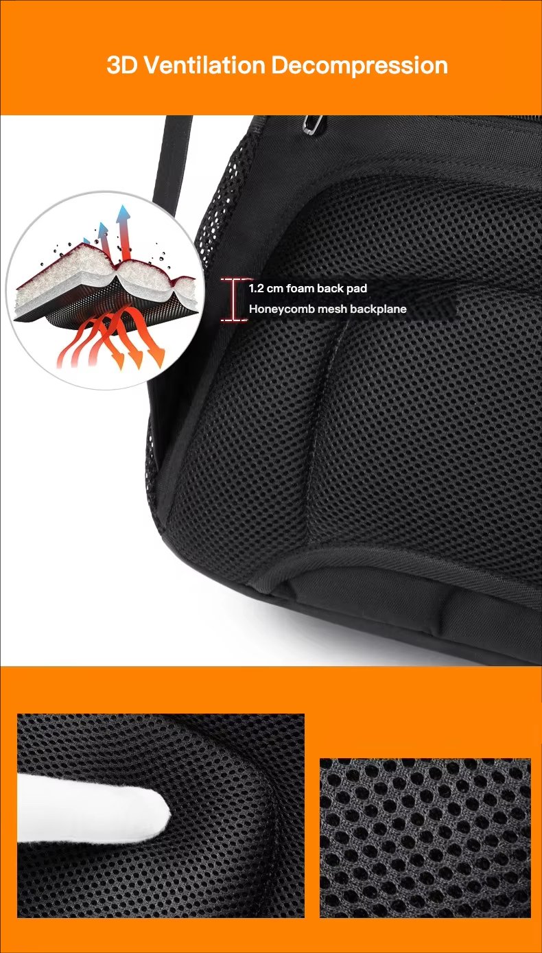 Anti-Theft Water-Resistant Large Capacity USB Business Oxford Laptop Backpack product detail