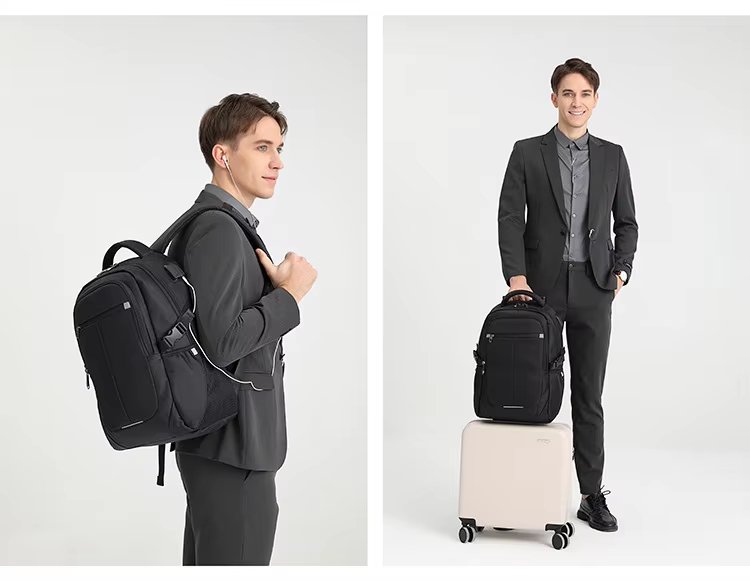 Anti-Theft Water-Resistant Large Capacity USB Business Oxford Laptop Backpack product detail