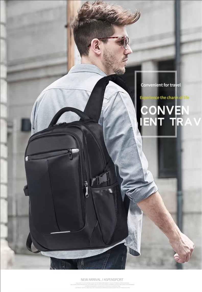Anti-Theft Water-Resistant Large Capacity USB Business Oxford Laptop Backpack product detail
