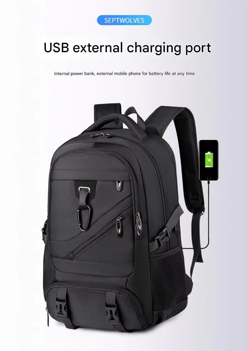 Expandable Outdoor Business Travel Oxford Laptop Backpack product detail