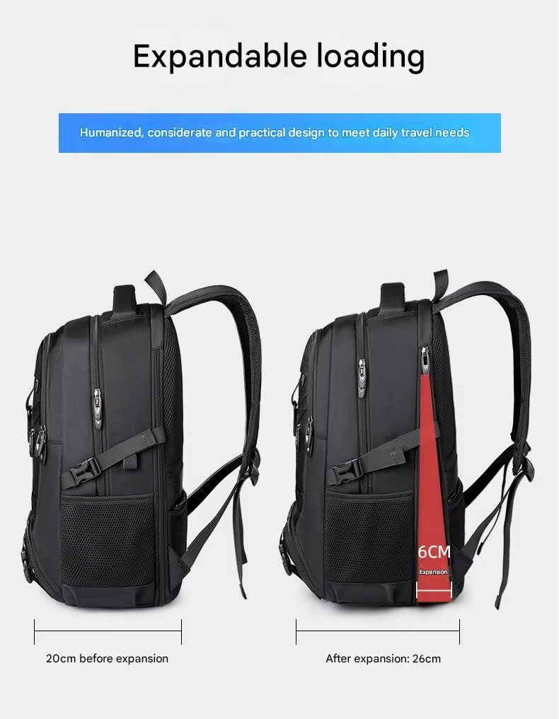 Expandable Outdoor Business Travel Oxford Laptop Backpack product detail