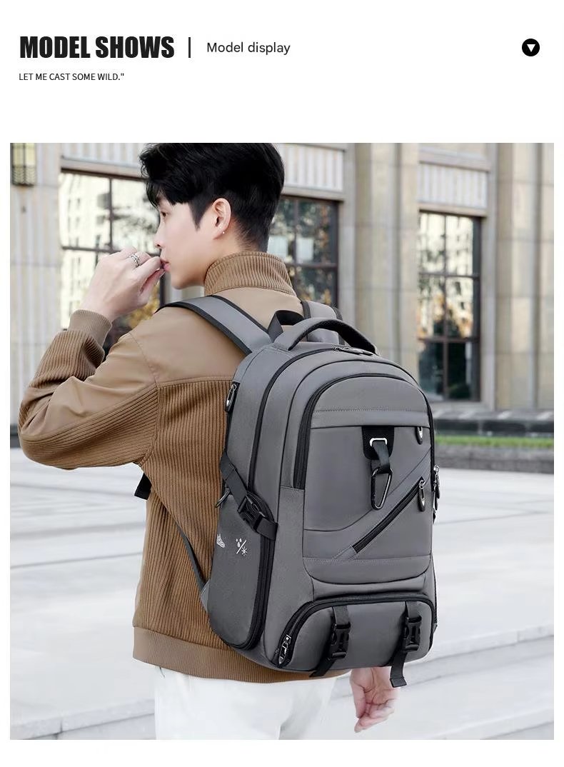 Expandable Outdoor Business Travel Oxford Laptop Backpack product detail