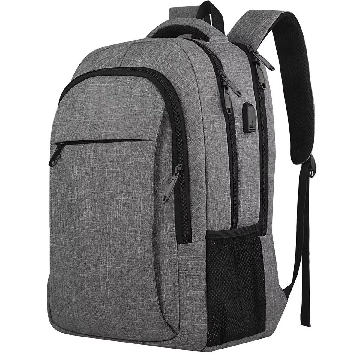 Custom Logo USB Laptop Backpack Students Schoolbag Large Capacity Multifunction Business Travel Computer Bag detail image