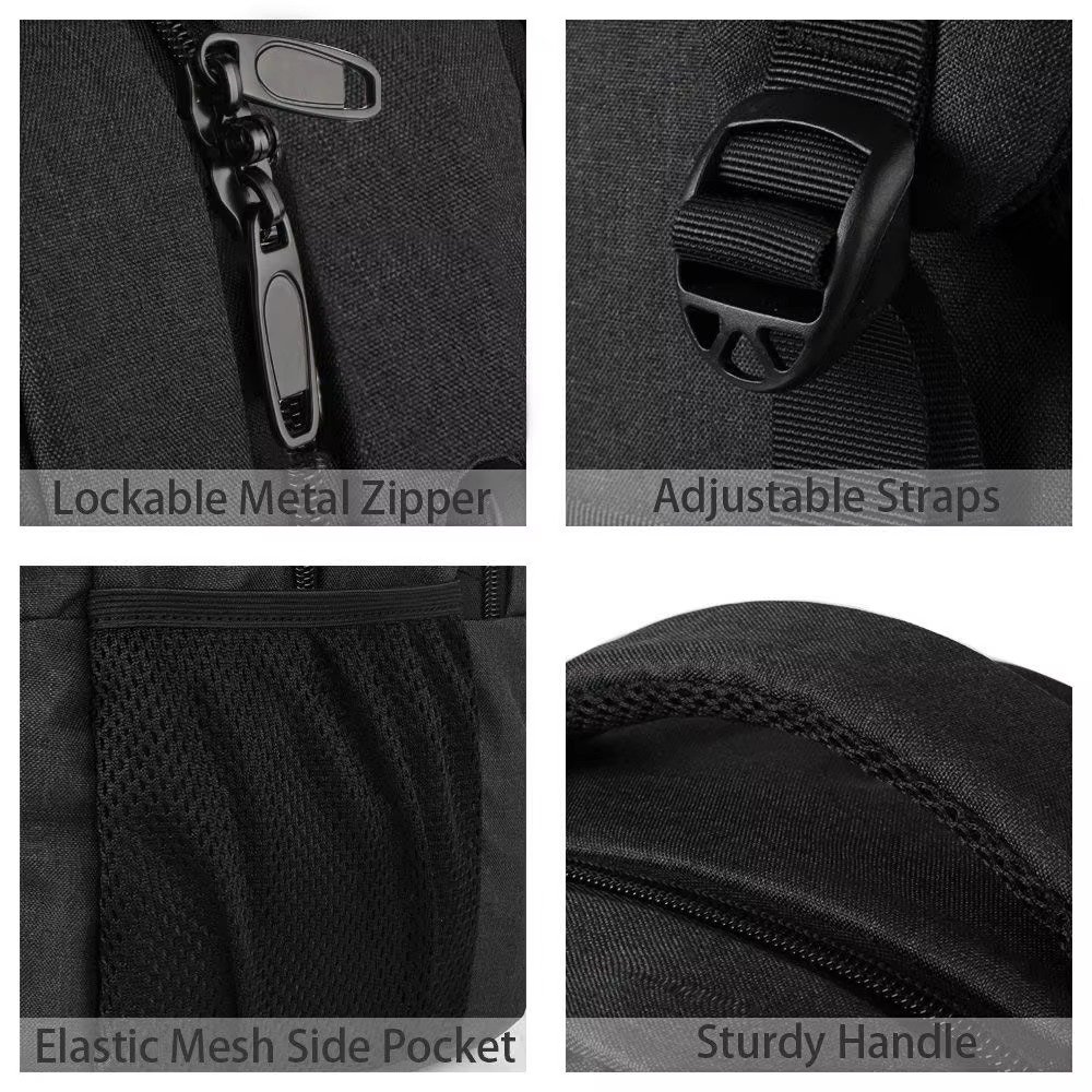 Custom Logo USB Laptop Backpack Students Schoolbag Large Capacity Multifunction Business Travel Computer Bag detail image