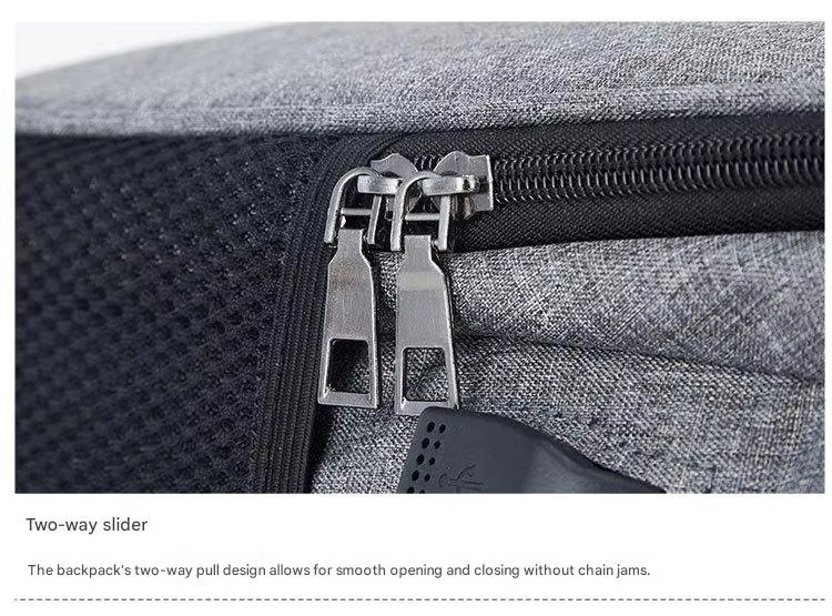Anti-Theft Water-Resistant USB Modern Business Nylon Laptop Backpack product detail