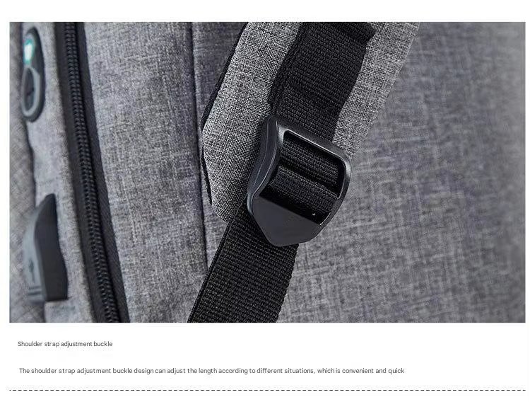 Anti-Theft Water-Resistant USB Modern Business Nylon Laptop Backpack product detail