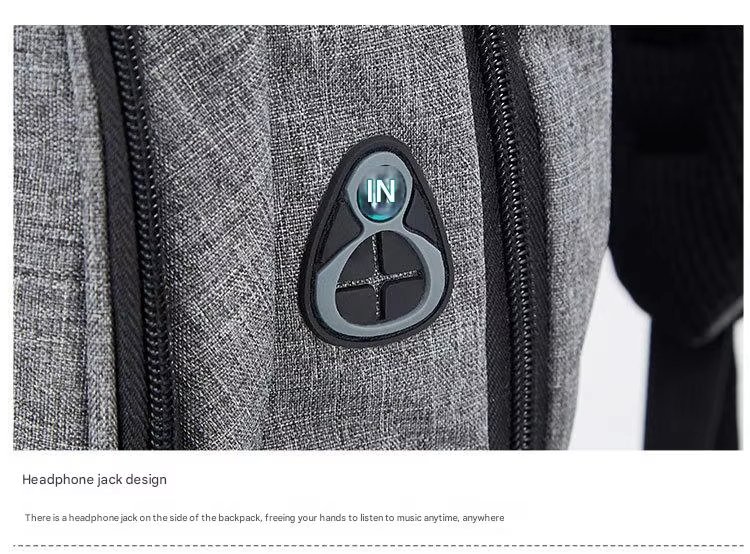 Anti-Theft Water-Resistant USB Modern Business Nylon Laptop Backpack product detail