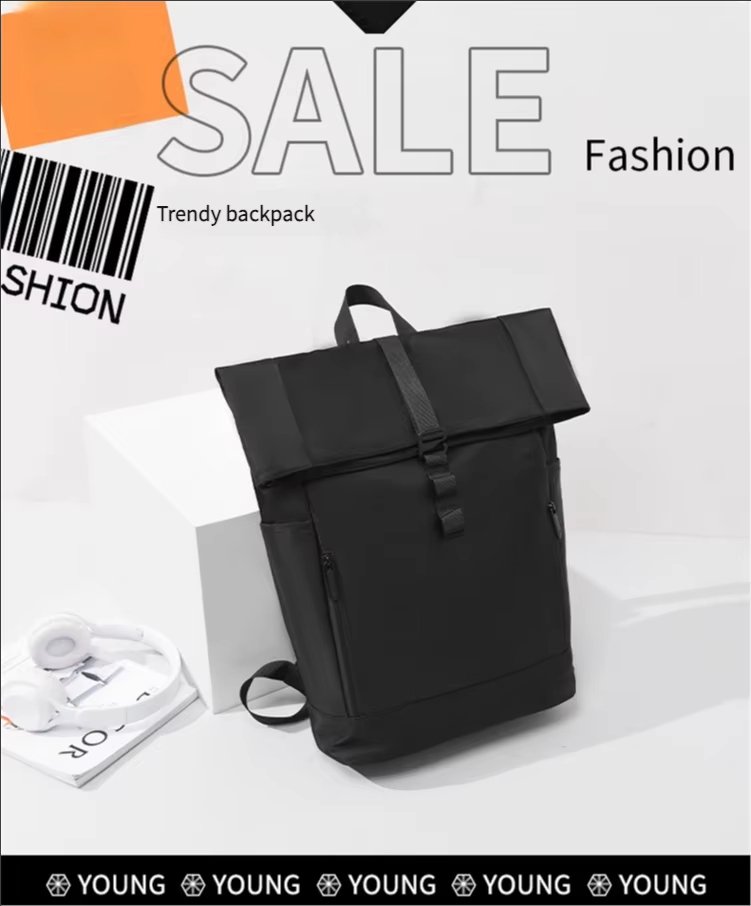 Water-Resistant Outdoor Business Travel School PU Leather Rolling Backpack product detail