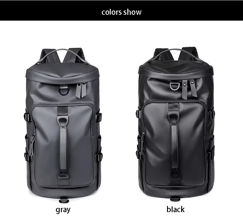 PU Waterproof Large Capacity Shoe Compartment Multi-function Gym Duffel Backpack - product detail