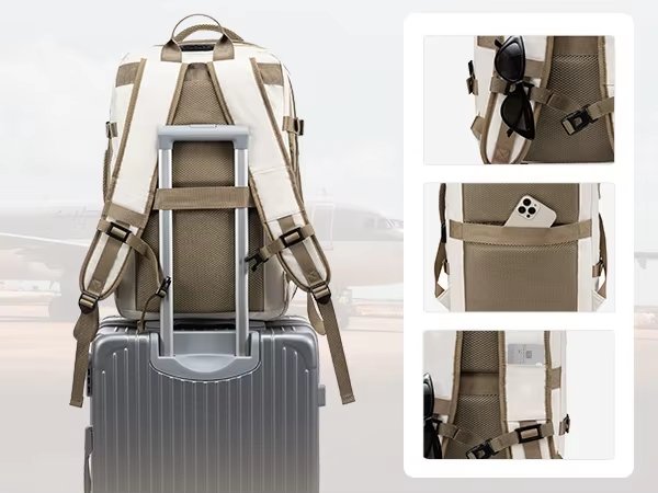 Water-Resistant Expandable Modern Travel Oxford Laptop Backpack product detail