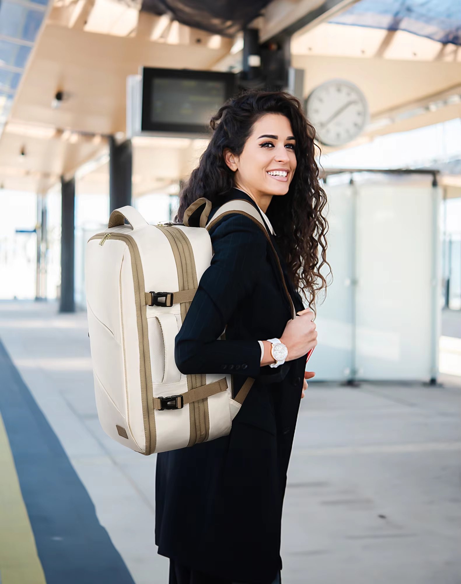 Water-Resistant Expandable Modern Travel Oxford Laptop Backpack product detail