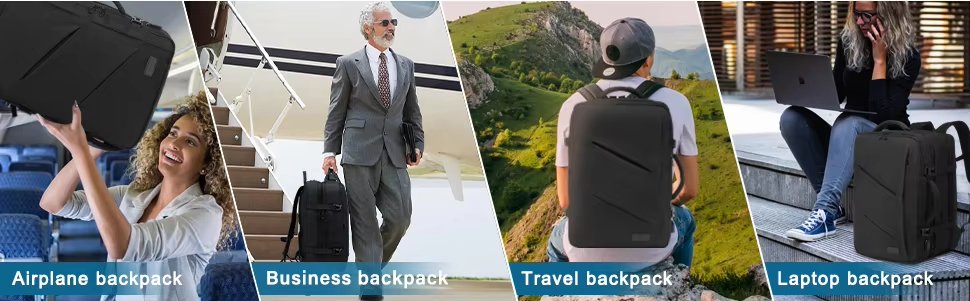 Water-Resistant Expandable Modern Travel Oxford Laptop Backpack product detail