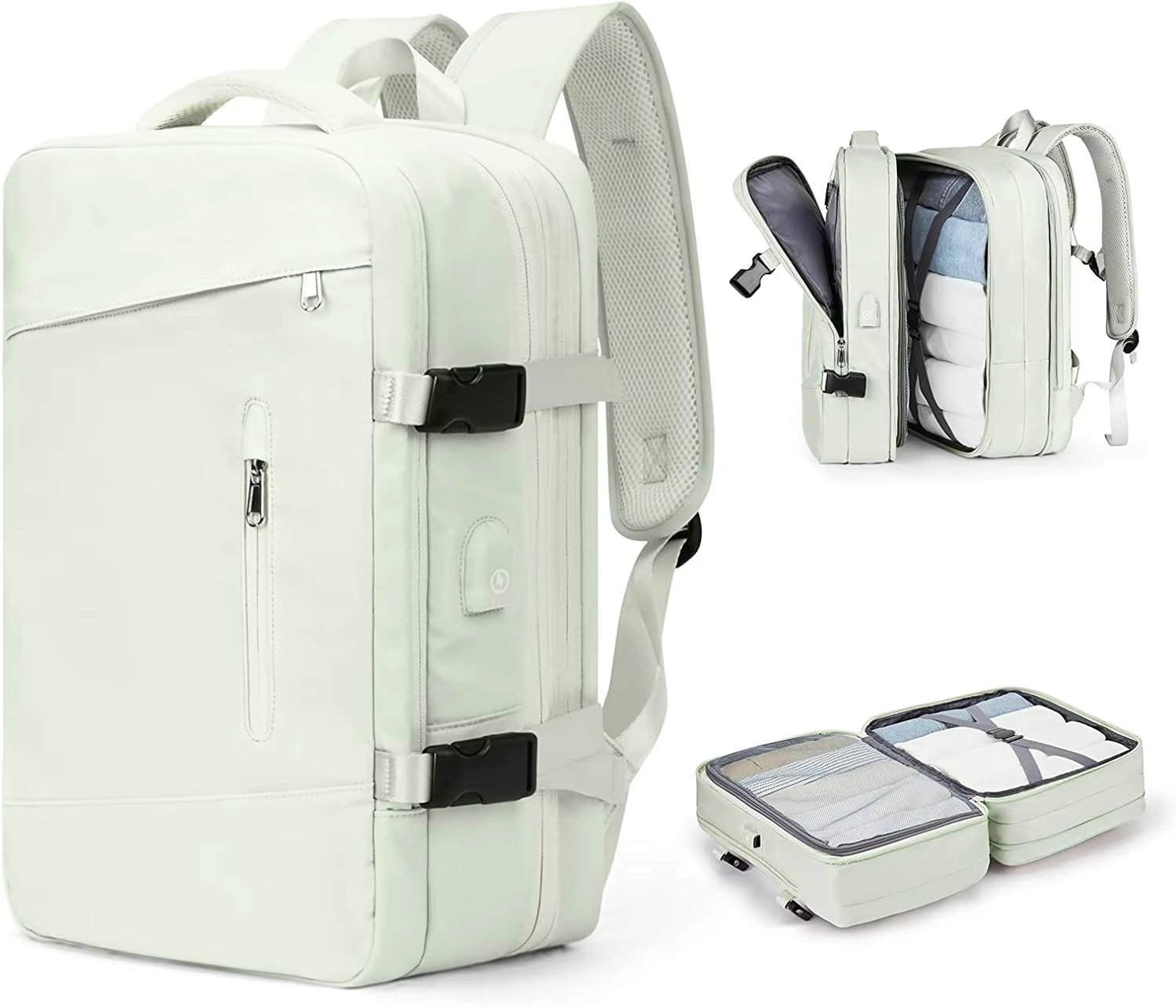 USB Business Travel Oxford Laptop Backpack product detail