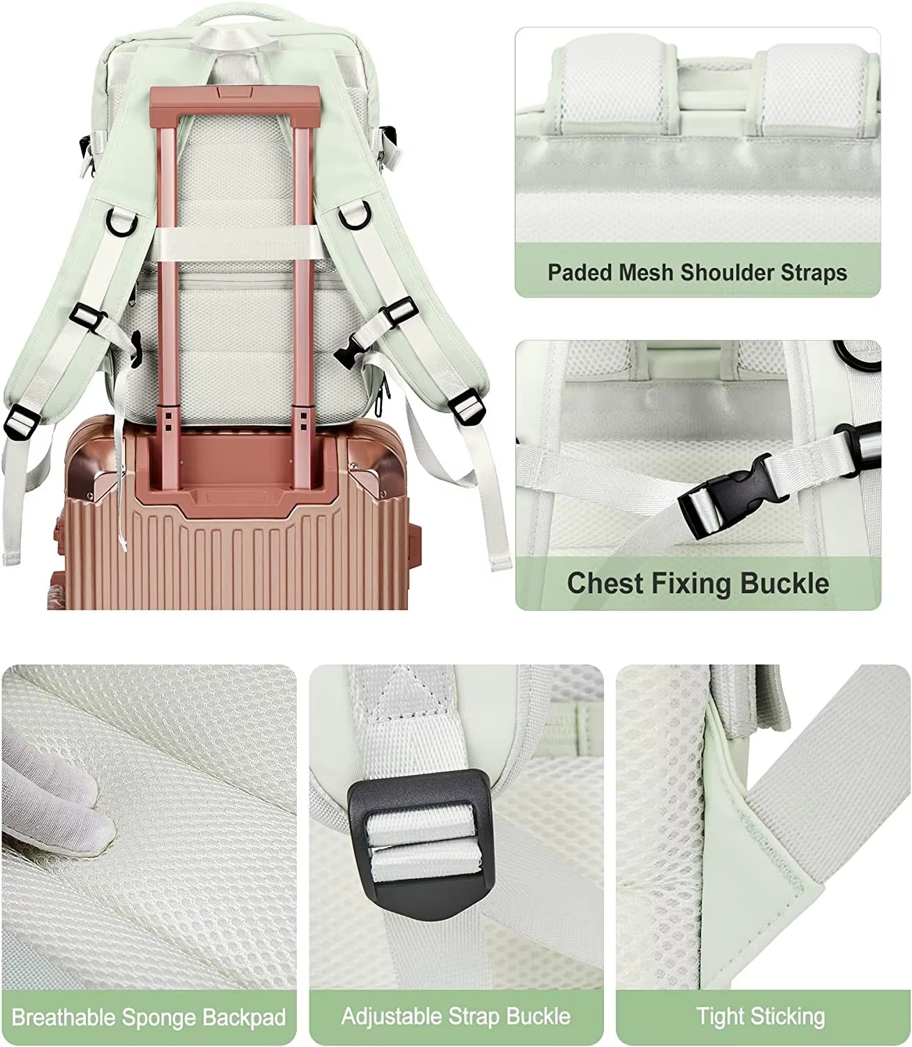 USB Business Travel Oxford Laptop Backpack product detail