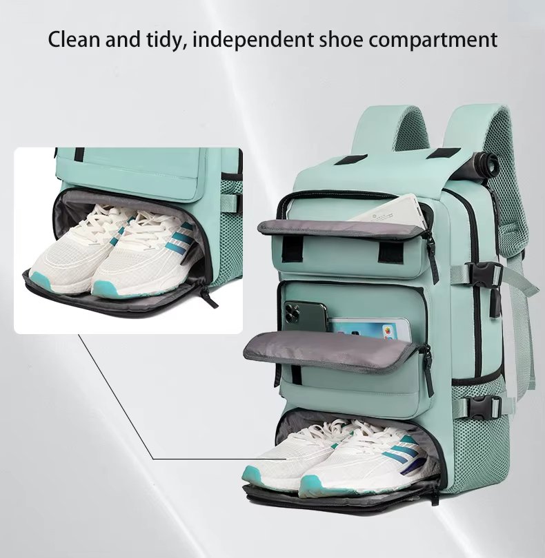 Water-Resistant USB Modern Outdoor Travel Nylon Laptop Backpack product detail