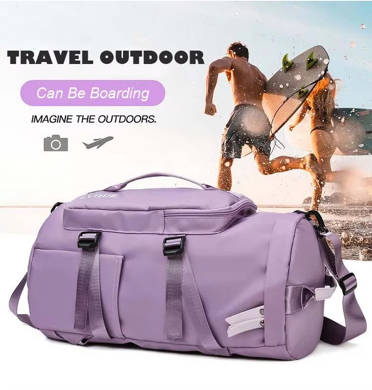 Waterproof Large Capacity Multi-function Gym Sports Travel Outdoor Fitness Duffel Backpack - product detail