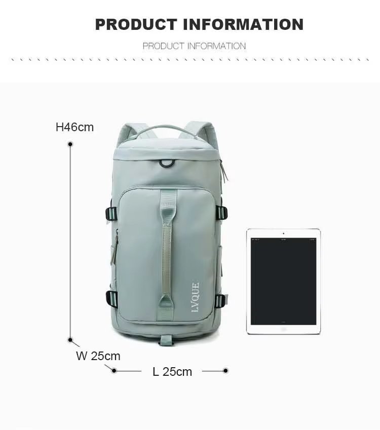 Waterproof Large Capacity Multi-function Gym Sports Travel Outdoor Fitness Duffel Backpack - product detail