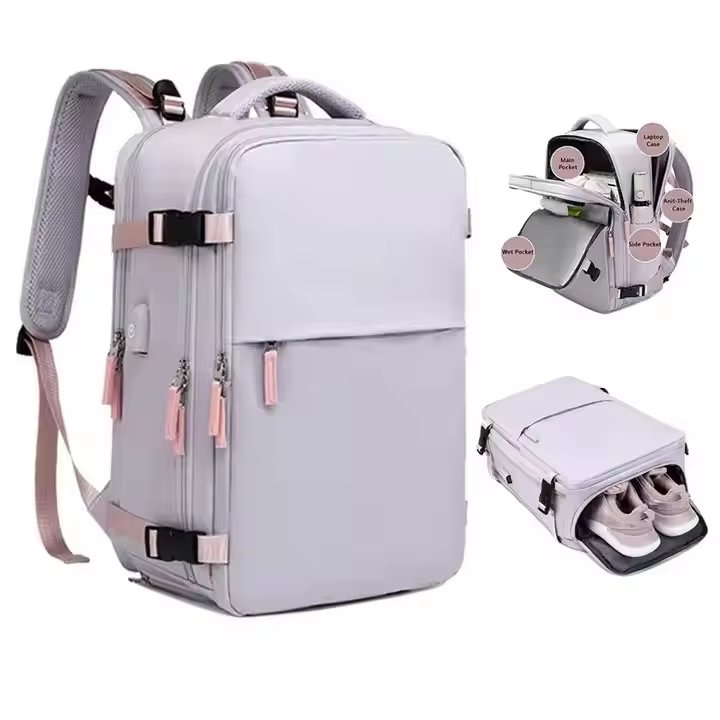 Large Capacity Outdoor Business Travel Nylon Laptop Backpack product detail