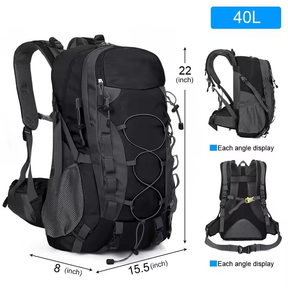 Water-Resistant Polyester Camping Trekking Backpack detail image
