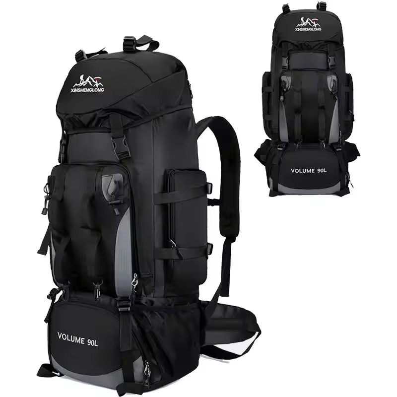 Waterproof 90L Nylon Camping Trekking Backpack detail image