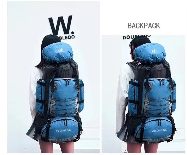 Waterproof 90L Camping Trekking Backpack detail image