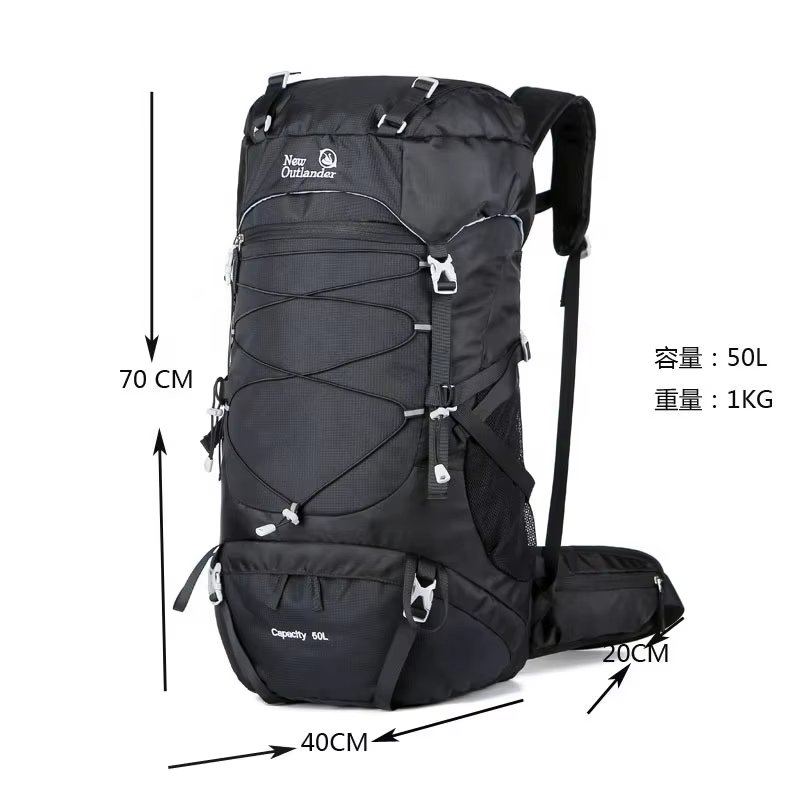 Anti-Theft 50L Nylon Camping Trekking Backpack detail image