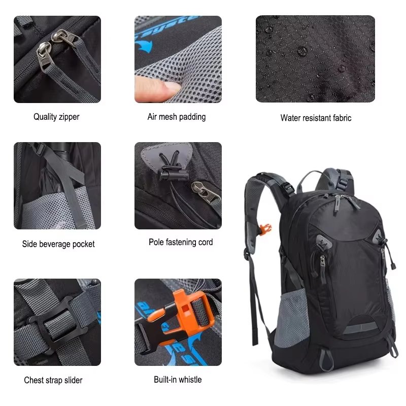 Anti-Theft 35L Nylon Camping Trekking Backpack detail image