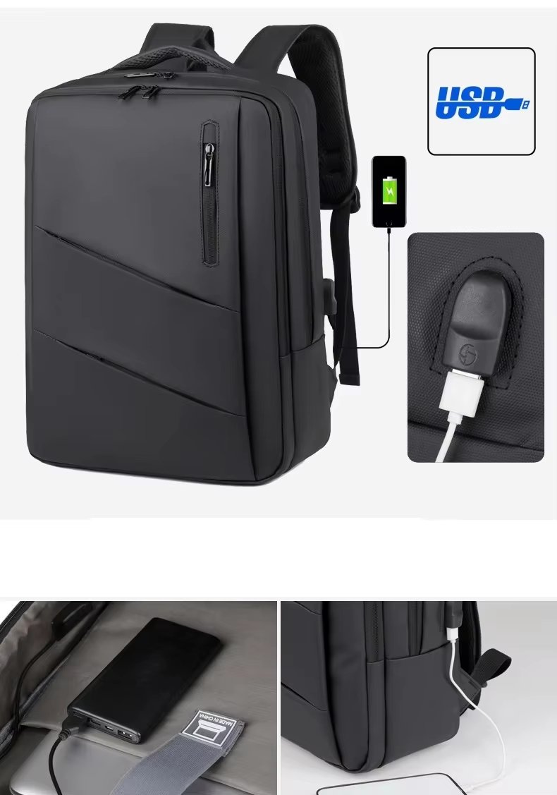 Water-Resistant Large Capacity USB Oxford Laptop Backpack product detail