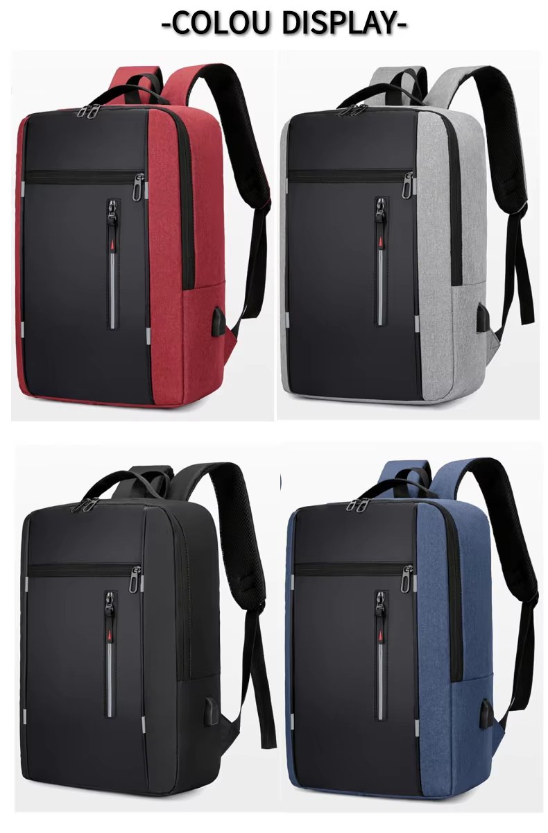 Water-Resistant USB Outdoor Travel School Polyester Laptop Backpack product detail