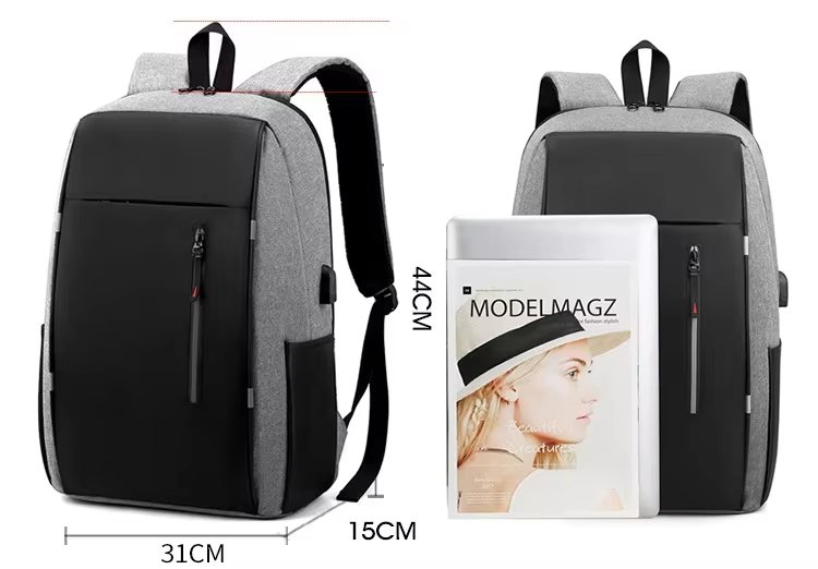 Water-Resistant Large Capacity Business Travel Oxford Laptop Backpack product detail