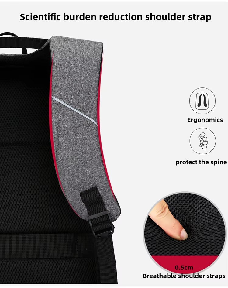 Water-Resistant Large Capacity USB Modern School Oxford Laptop Backpack product detail