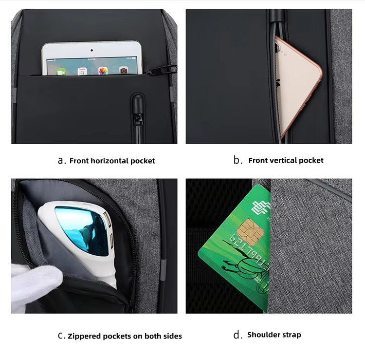Water-Resistant Large Capacity USB Modern School Oxford Laptop Backpack product detail