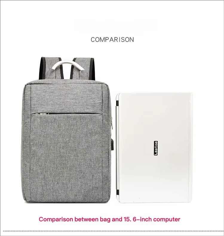 Water-Resistant USB Slim Business Travel Oxford Laptop Backpack product detail