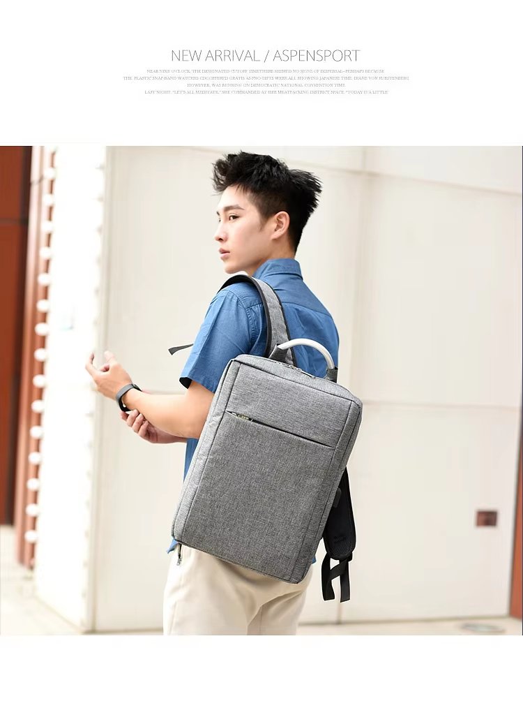 Water-Resistant USB Slim Business Travel Oxford Laptop Backpack product detail