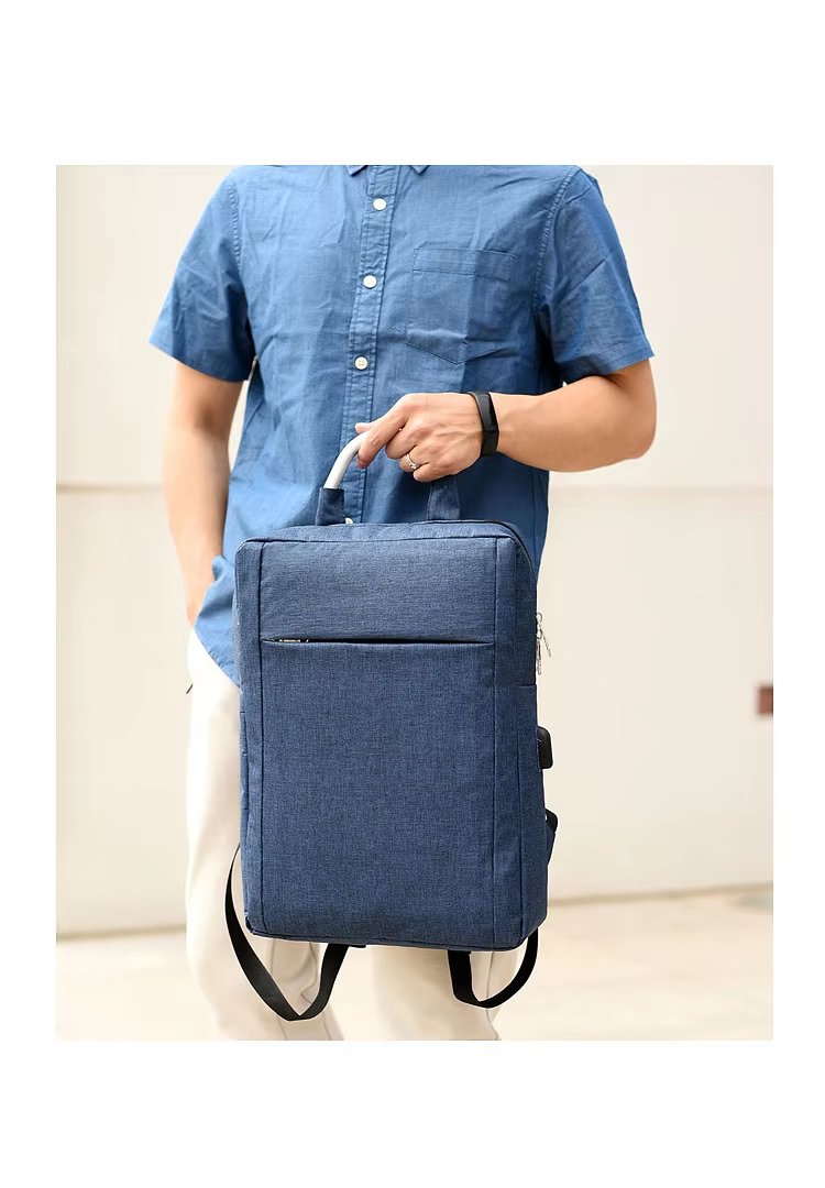 Water-Resistant USB Slim Business Travel Oxford Laptop Backpack product detail