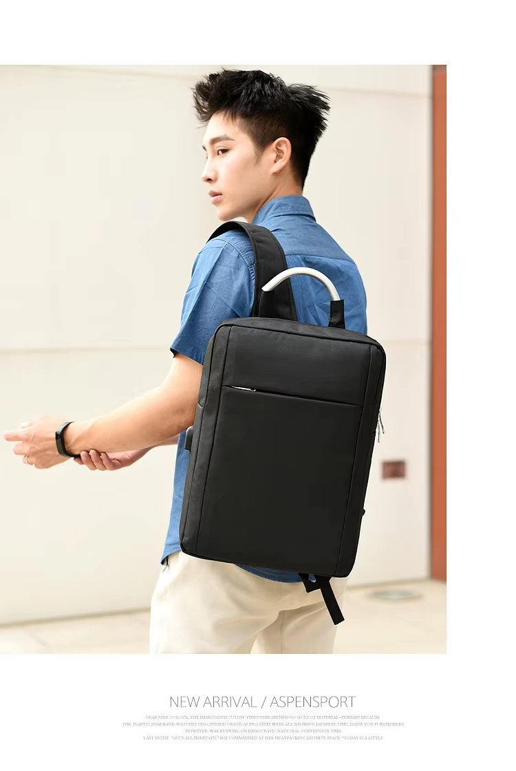 Water-Resistant USB Slim Business Travel Oxford Laptop Backpack product detail