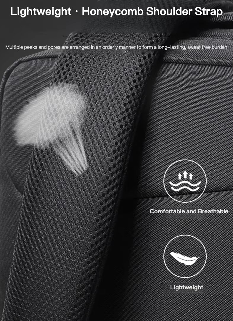 Large Capacity Lightweight USB Modern Business Oxford Laptop Backpack product detail