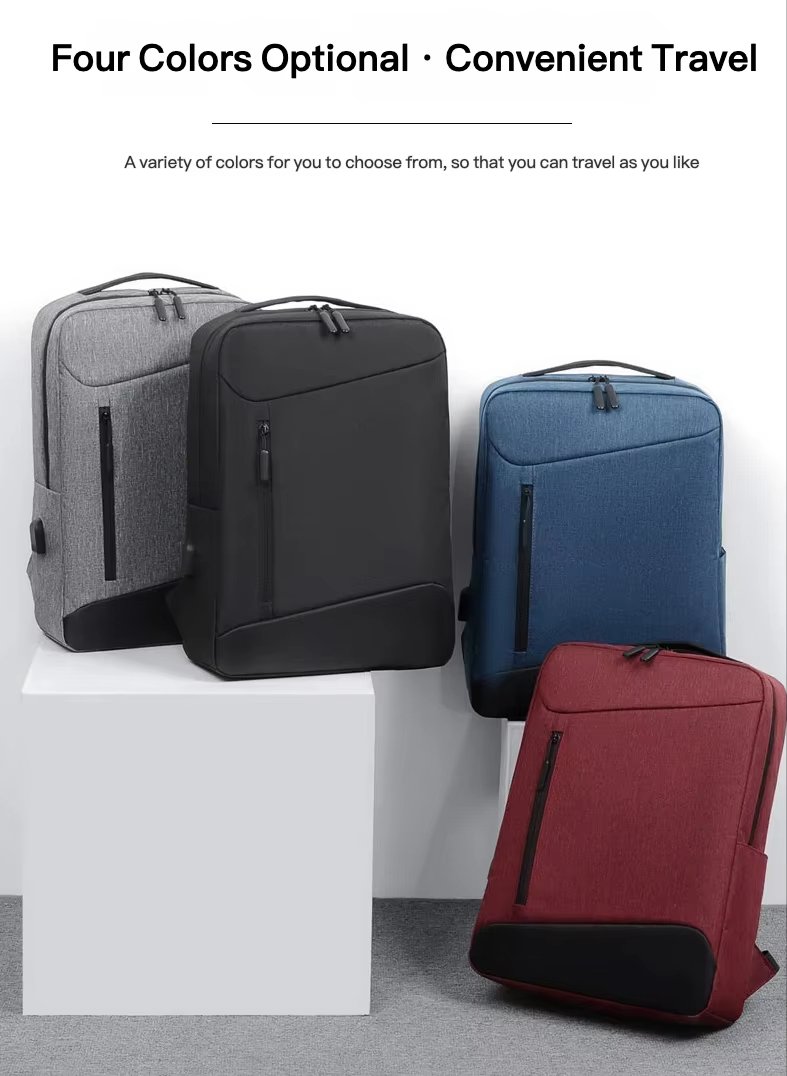 Large Capacity Lightweight USB Modern Business Oxford Laptop Backpack product detail