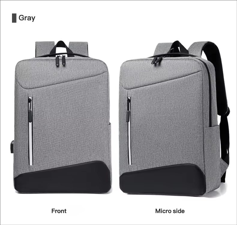 Large Capacity Lightweight USB Modern Business Oxford Laptop Backpack product detail