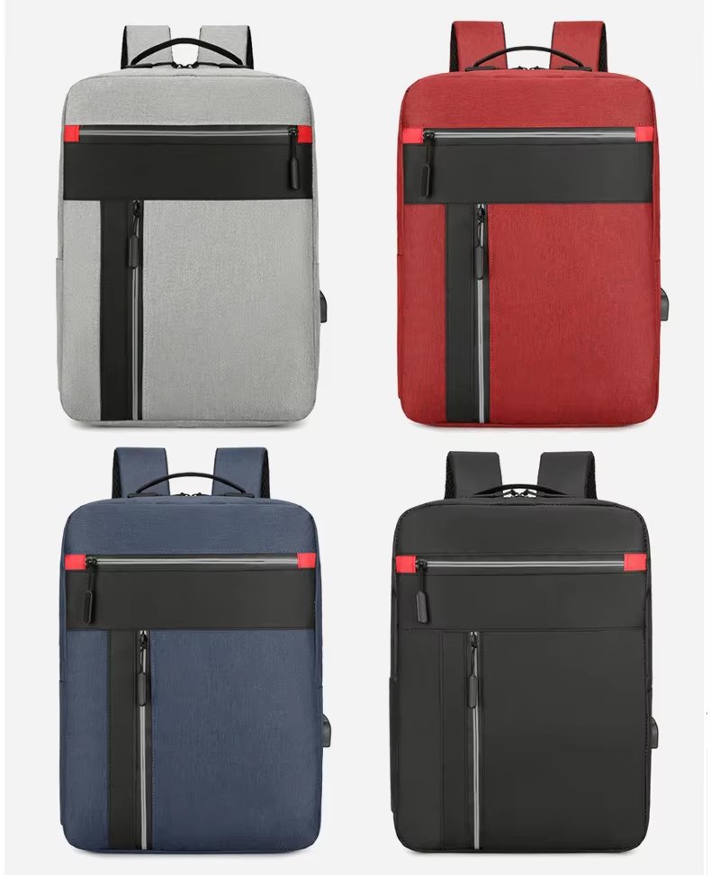 Water-Resistant USB Business School Oxford Laptop Backpack product detail