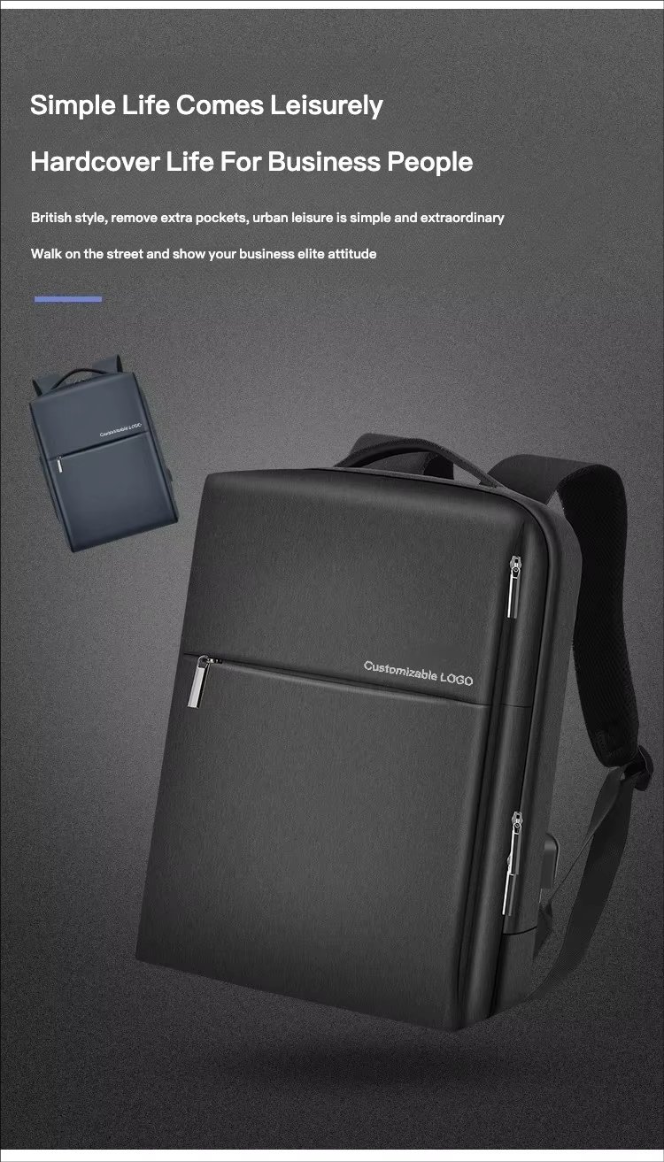 Water-Resistant USB Business School Casual Oxford Laptop Backpack product detail