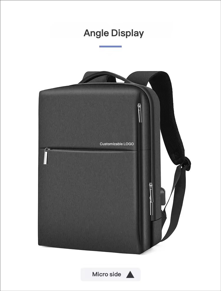 Water-Resistant USB Business School Casual Oxford Laptop Backpack product detail