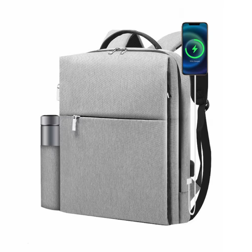 Water-Resistant USB Business School Casual Oxford Laptop Backpack product detail