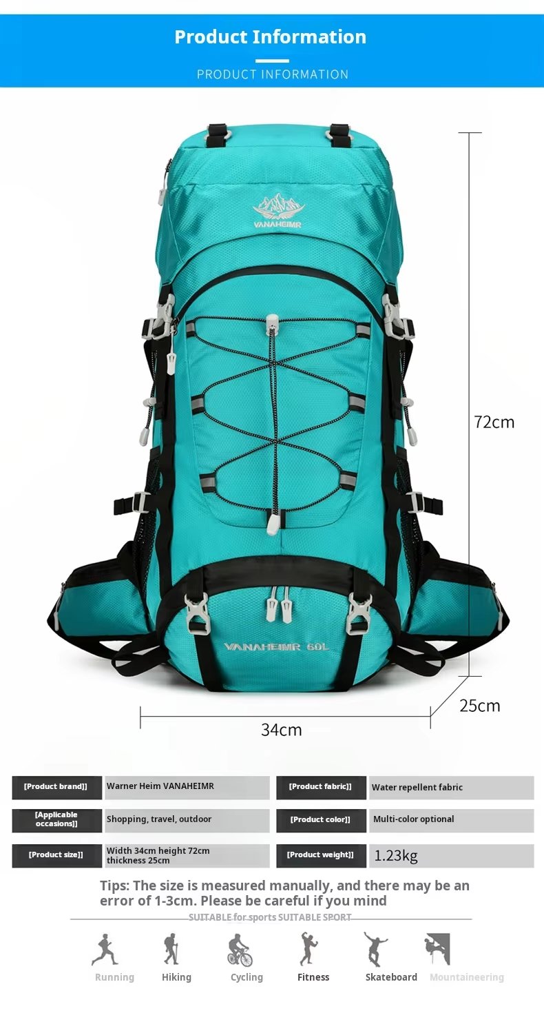 Camping Nylon Outdoor Backpack 56 detail image