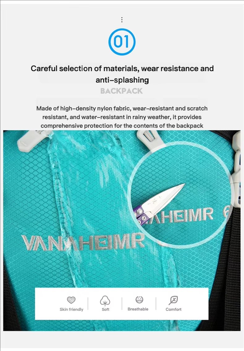 Camping Nylon Outdoor Backpack 56 detail image